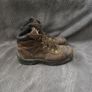Irish Setter 6" Steel Toe Work Boots Mens Sz 7.5D Construction Boot Brown.